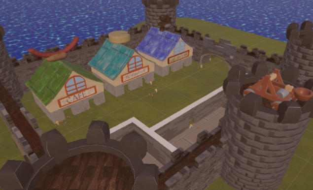 Tourists and Trebuchets game screenshot